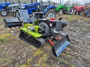 Мінітрактор гусеничний DOZER-35 з лопатою та фрезою 350032 фото