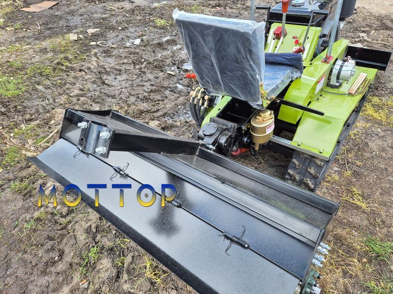 Минитрактор гусеничный DOZER-35 с лопатой и фрезой 350032 фото