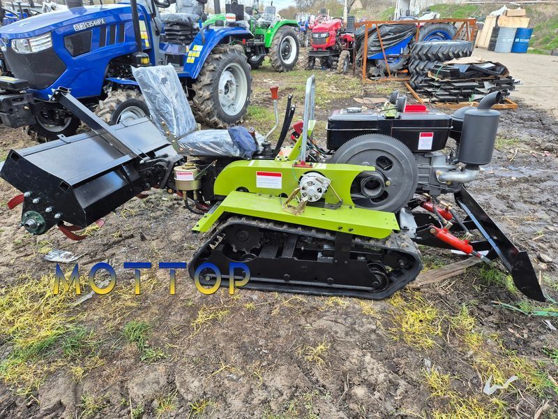 Минитрактор гусеничный DOZER-35 с лопатой и фрезой 350032 фото