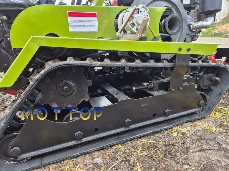 Минитрактор гусеничный DOZER-35 с лопатой и фрезой 350032 фото